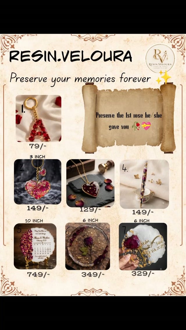 Custom Memory Floral Preservation Keepsake - Image 1